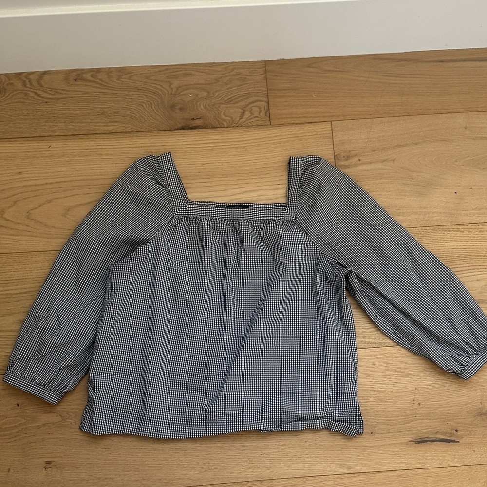 J. Crew Monochrome Gingham Shirt M women’s
